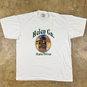 Vintage Helen GA Alpine Village Oktoberfest T-Shirt Men’s XL White 90s Oneita